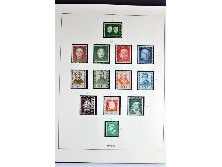 1945/82 (ca.), postfrische und ungebrauchte Sammlung, Bund, Berlin und DDR in den Hauptnummern wohl kpl., dazu schöner Teil A