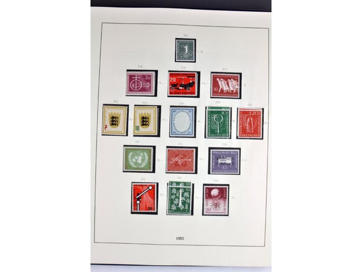 1945/82 (ca.), postfrische und ungebrauchte Sammlung, Bund, Berlin und DDR in den Hauptnummern wohl kpl., dazu schöner Teil A