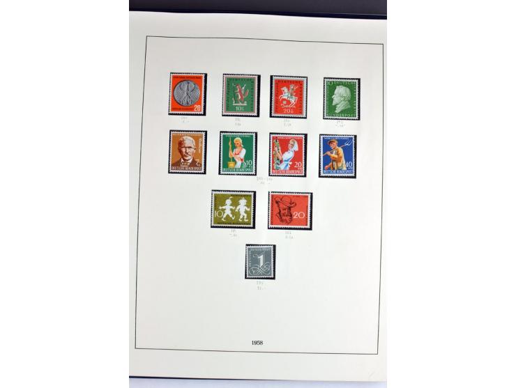 1945/82 (ca.), postfrische und ungebrauchte Sammlung, Bund, Berlin und DDR in den Hauptnummern wohl kpl., dazu schöner Teil A