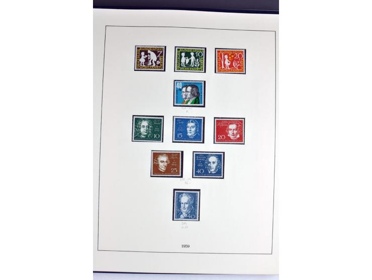 1945/82 (ca.), postfrische und ungebrauchte Sammlung, Bund, Berlin und DDR in den Hauptnummern wohl kpl., dazu schöner Teil A