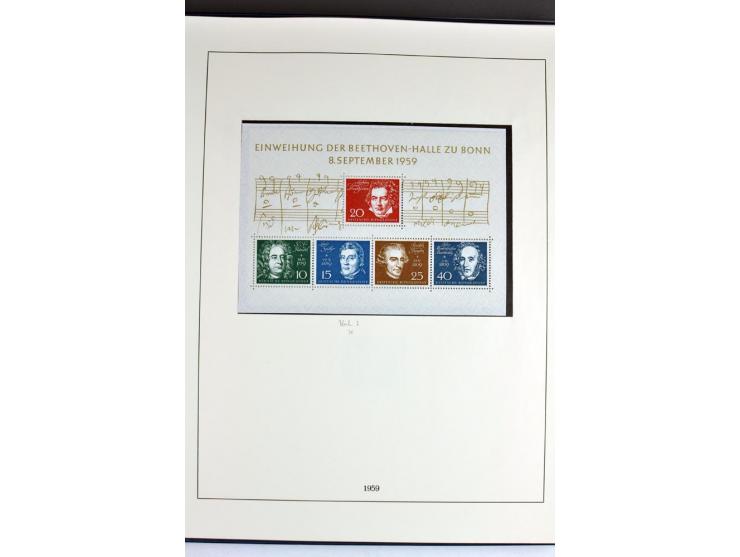 1945/82 (ca.), postfrische und ungebrauchte Sammlung, Bund, Berlin und DDR in den Hauptnummern wohl kpl., dazu schöner Teil A