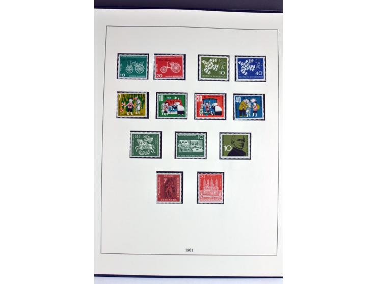 1945/82 (ca.), postfrische und ungebrauchte Sammlung, Bund, Berlin und DDR in den Hauptnummern wohl kpl., dazu schöner Teil A
