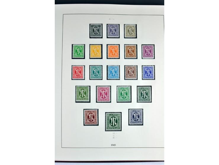 1945/82 (ca.), postfrische und ungebrauchte Sammlung, Bund, Berlin und DDR in den Hauptnummern wohl kpl., dazu schöner Teil A