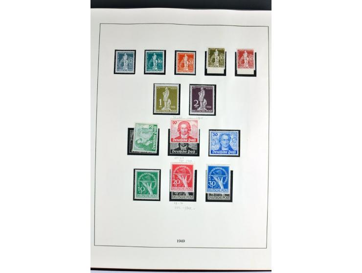 1945/82 (ca.), postfrische und ungebrauchte Sammlung, Bund, Berlin und DDR in den Hauptnummern wohl kpl., dazu schöner Teil A