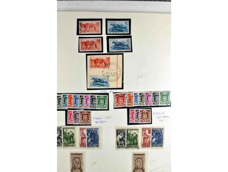 1945/1959, gestempelte Sammlung mit allen Gebieten inkl. Saar mit vielen kpl. und besseren Ausgaben, dabei u.a. SBZ  Block 1 