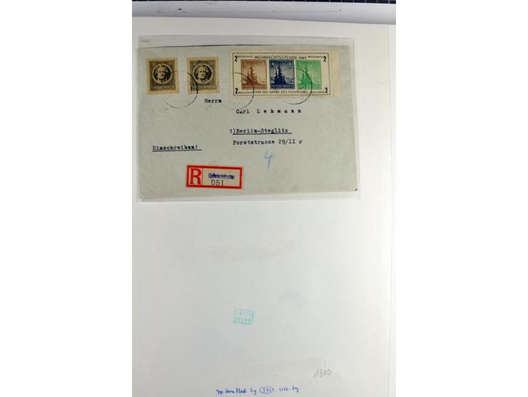 1945/1959, gestempelte Sammlung mit allen Gebieten inkl. Saar mit vielen kpl. und besseren Ausgaben, dabei u.a. SBZ  Block 1 
