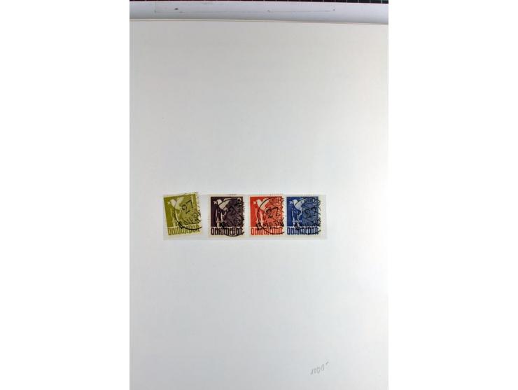 1945/1959, gestempelte Sammlung mit allen Gebieten inkl. Saar mit vielen kpl. und besseren Ausgaben, dabei u.a. SBZ  Block 1 