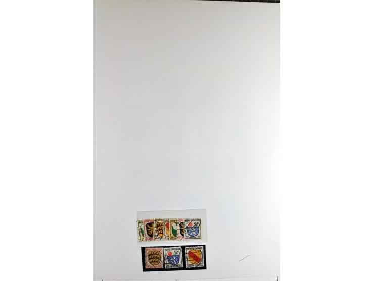 1945/1959, gestempelte Sammlung mit allen Gebieten inkl. Saar mit vielen kpl. und besseren Ausgaben, dabei u.a. SBZ  Block 1 