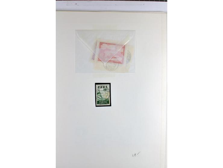 1945/1959, gestempelte Sammlung mit allen Gebieten inkl. Saar mit vielen kpl. und besseren Ausgaben, dabei u.a. SBZ  Block 1 