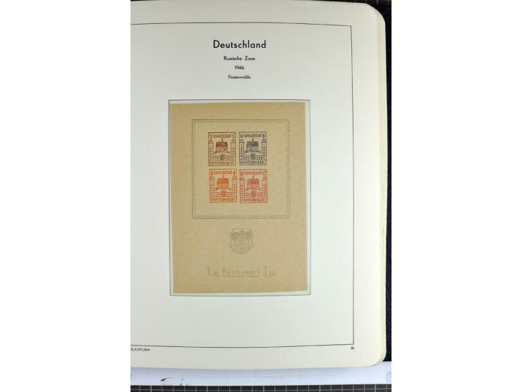 1945/46, Apolda bis Wurzen, umfangreiche, meist postfrische/ungebrauchte und gestempelte Sammlung mit vielen kompletten und b