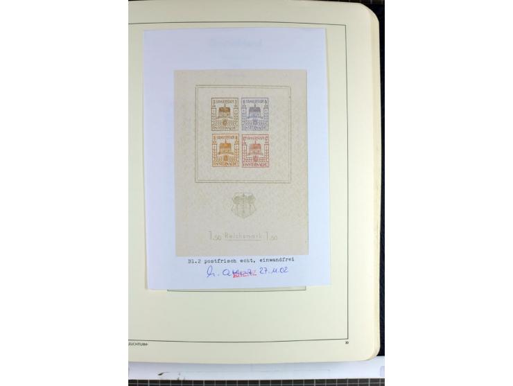 1945/46, Apolda bis Wurzen, umfangreiche, meist postfrische/ungebrauchte und gestempelte Sammlung mit vielen kompletten und b