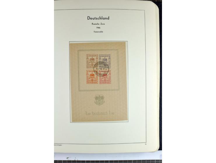 1945/46, Apolda bis Wurzen, umfangreiche, meist postfrische/ungebrauchte und gestempelte Sammlung mit vielen kompletten und b
