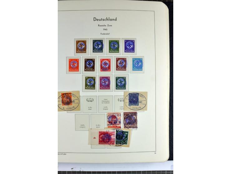 1945/46, Apolda bis Wurzen, umfangreiche, meist postfrische/ungebrauchte und gestempelte Sammlung mit vielen kompletten und b