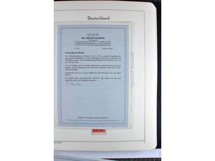 1945/46, Apolda bis Wurzen, umfangreiche, meist postfrische/ungebrauchte und gestempelte Sammlung mit vielen kompletten und b