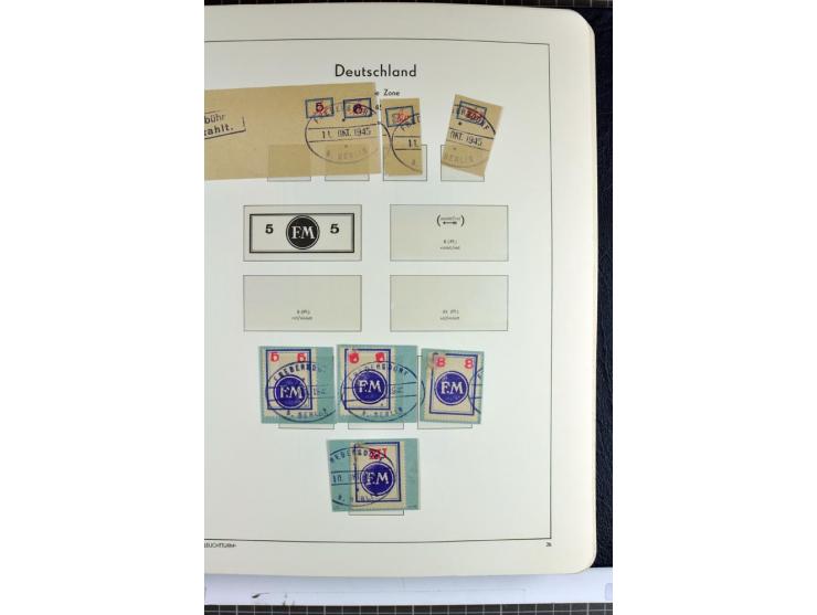 1945/46, Apolda bis Wurzen, umfangreiche, meist postfrische/ungebrauchte und gestempelte Sammlung mit vielen kompletten und b