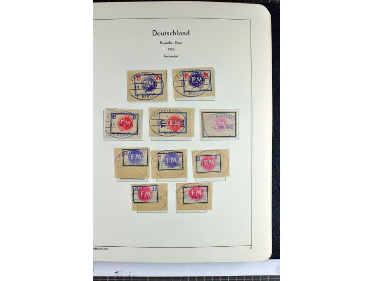 1945/46, Apolda bis Wurzen, umfangreiche, meist postfrische/ungebrauchte und gestempelte Sammlung mit vielen kompletten und b