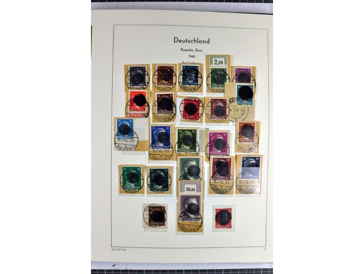 1945/46, Apolda bis Wurzen, umfangreiche, meist postfrische/ungebrauchte und gestempelte Sammlung mit vielen kompletten und b