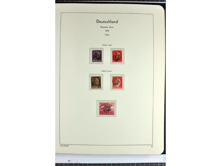 1945/46, Apolda bis Wurzen, umfangreiche, meist postfrische/ungebrauchte und gestempelte Sammlung mit vielen kompletten und b