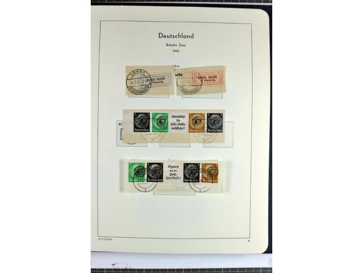 1945/46, Apolda bis Wurzen, umfangreiche, meist postfrische/ungebrauchte und gestempelte Sammlung mit vielen kompletten und b