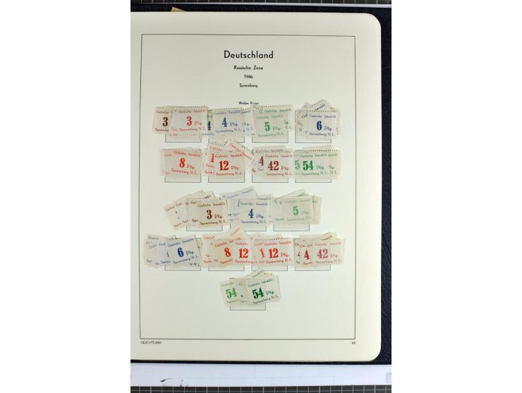 1945/46, Apolda bis Wurzen, umfangreiche, meist postfrische/ungebrauchte und gestempelte Sammlung mit vielen kompletten und b