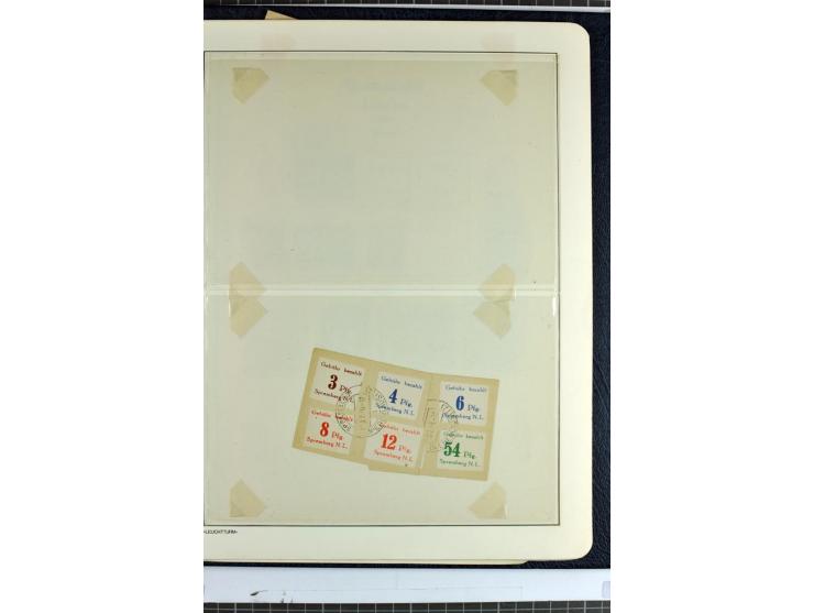 1945/46, Apolda bis Wurzen, umfangreiche, meist postfrische/ungebrauchte und gestempelte Sammlung mit vielen kompletten und b