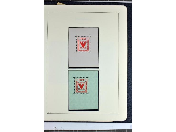 1945/46, Apolda bis Wurzen, umfangreiche, meist postfrische/ungebrauchte und gestempelte Sammlung mit vielen kompletten und b