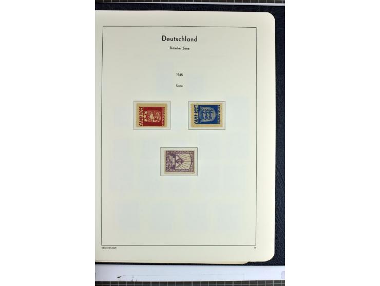 1945/46, Apolda bis Wurzen, umfangreiche, meist postfrische/ungebrauchte und gestempelte Sammlung mit vielen kompletten und b