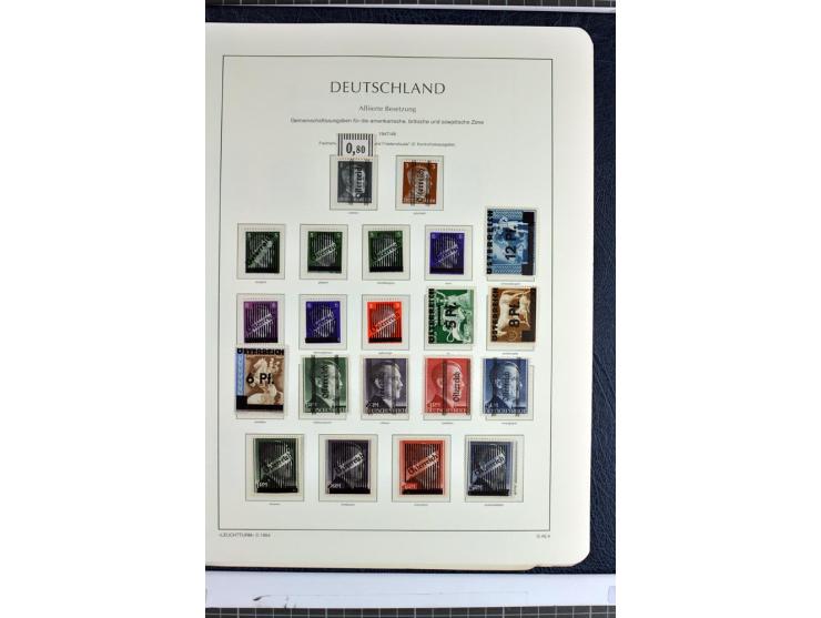 1945/46, Apolda bis Wurzen, umfangreiche, meist postfrische/ungebrauchte und gestempelte Sammlung mit vielen kompletten und b