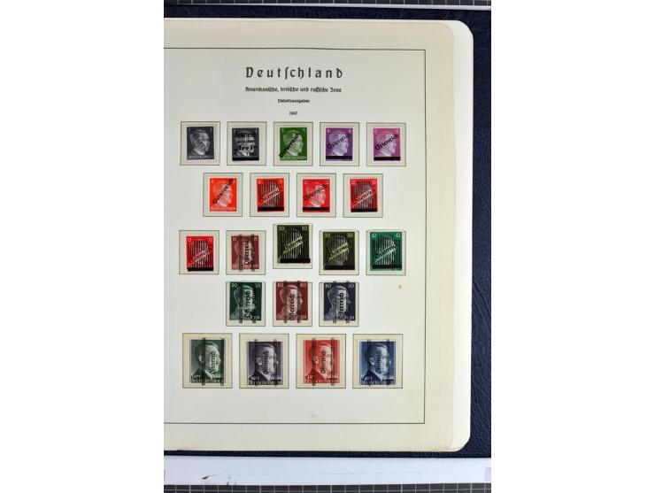 1945/46, Apolda bis Wurzen, umfangreiche, meist postfrische/ungebrauchte und gestempelte Sammlung mit vielen kompletten und b