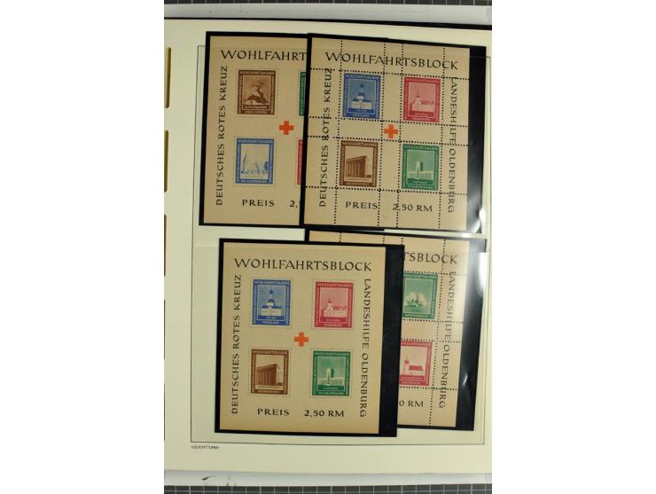 1945/46, Apolda bis Wurzen, umfangreiche, meist postfrische/ungebrauchte und gestempelte Sammlung mit vielen kompletten und b