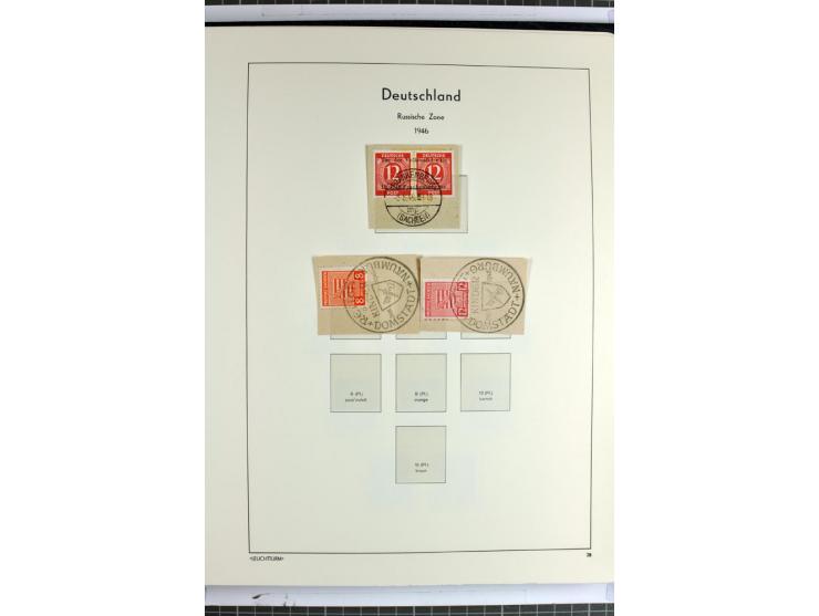 1945/46, Apolda bis Wurzen, umfangreiche, meist postfrische/ungebrauchte und gestempelte Sammlung mit vielen kompletten und b