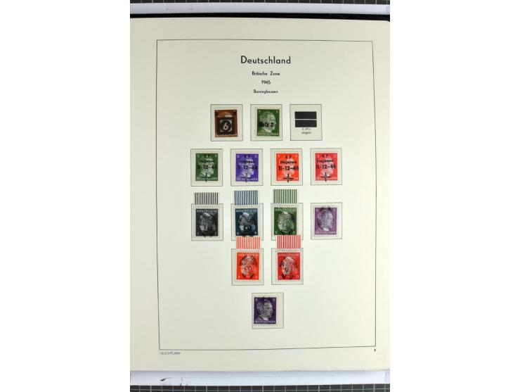 1945/46, Apolda bis Wurzen, umfangreiche, meist postfrische/ungebrauchte und gestempelte Sammlung mit vielen kompletten und b