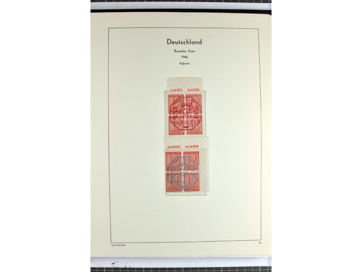 1945/46, Apolda bis Wurzen, umfangreiche, meist postfrische/ungebrauchte und gestempelte Sammlung mit vielen kompletten und b