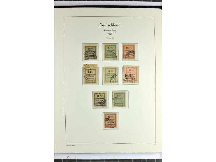 1945/46, Apolda bis Wurzen, umfangreiche, meist postfrische/ungebrauchte und gestempelte Sammlung mit vielen kompletten und b