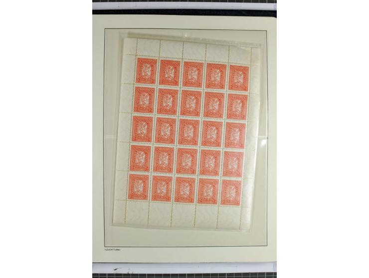 1945/46, Apolda bis Wurzen, umfangreiche, meist postfrische/ungebrauchte und gestempelte Sammlung mit vielen kompletten und b