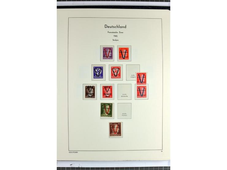 1945/46, Apolda bis Wurzen, umfangreiche, meist postfrische/ungebrauchte und gestempelte Sammlung mit vielen kompletten und b