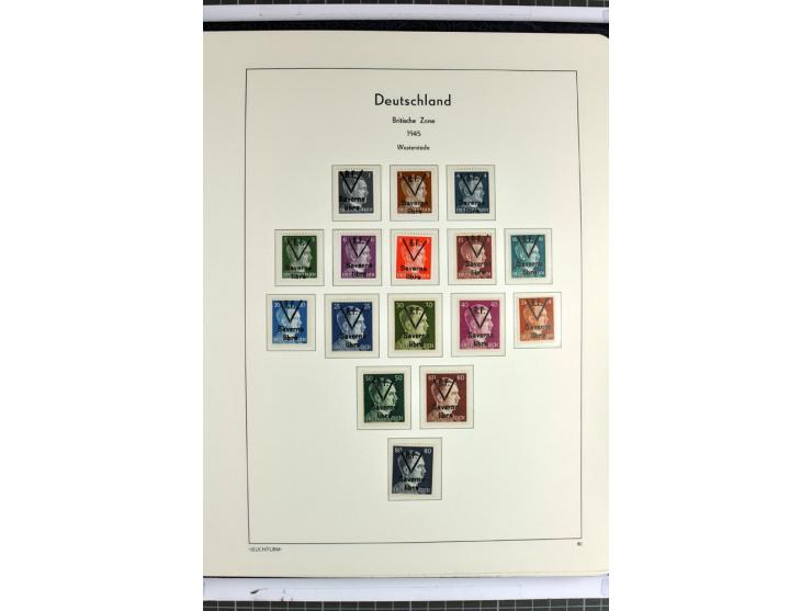 1945/46, Apolda bis Wurzen, umfangreiche, meist postfrische/ungebrauchte und gestempelte Sammlung mit vielen kompletten und b