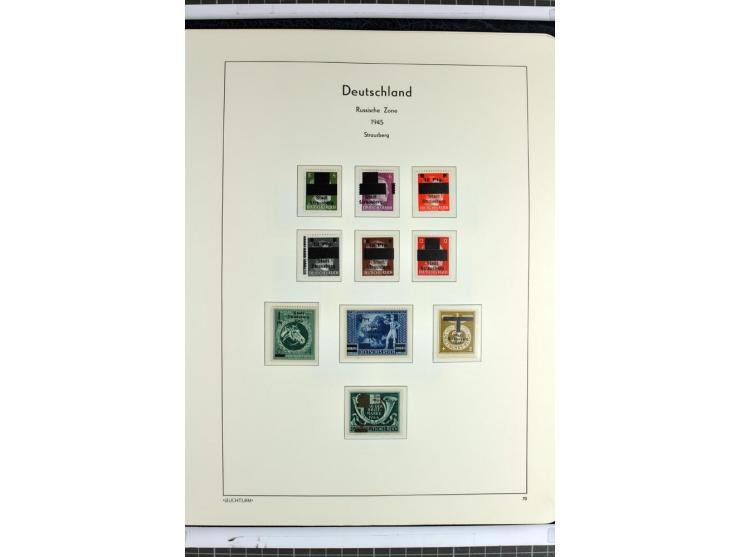 1945/46, Apolda bis Wurzen, umfangreiche, meist postfrische/ungebrauchte und gestempelte Sammlung mit vielen kompletten und b