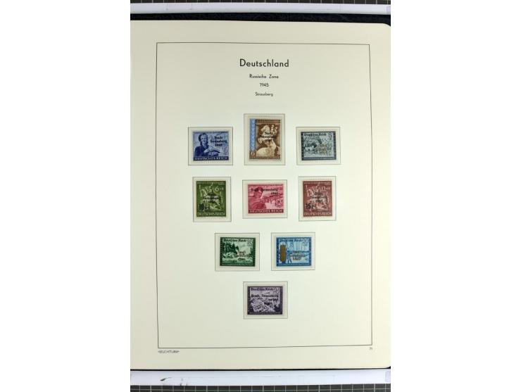 1945/46, Apolda bis Wurzen, umfangreiche, meist postfrische/ungebrauchte und gestempelte Sammlung mit vielen kompletten und b