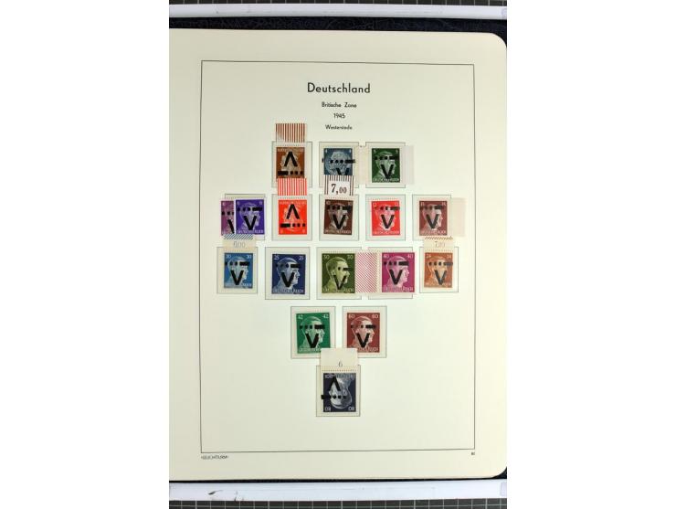 1945/46, Apolda bis Wurzen, umfangreiche, meist postfrische/ungebrauchte und gestempelte Sammlung mit vielen kompletten und b