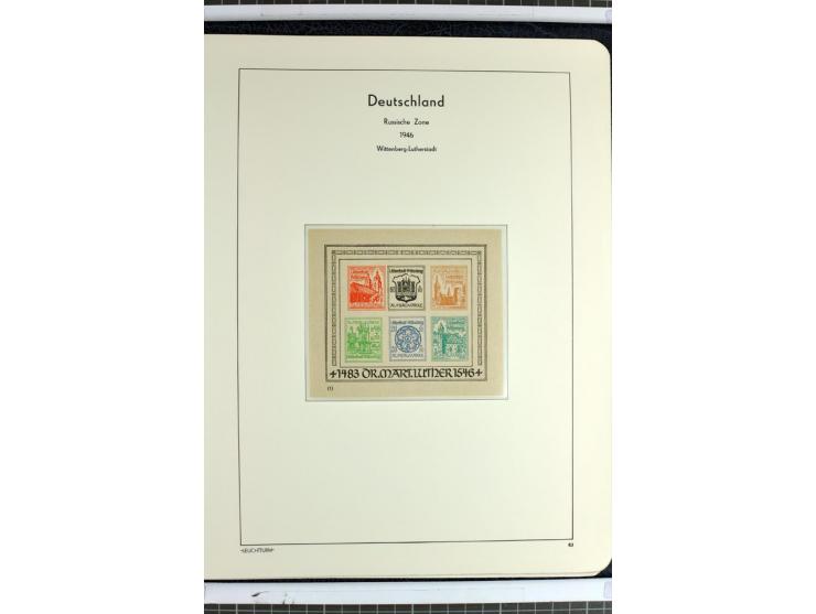 1945/46, Apolda bis Wurzen, umfangreiche, meist postfrische/ungebrauchte und gestempelte Sammlung mit vielen kompletten und b