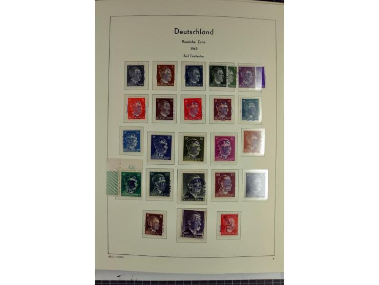 1945/46, Apolda bis Wurzen, umfangreiche, meist postfrische/ungebrauchte und gestempelte Sammlung mit vielen kompletten und b