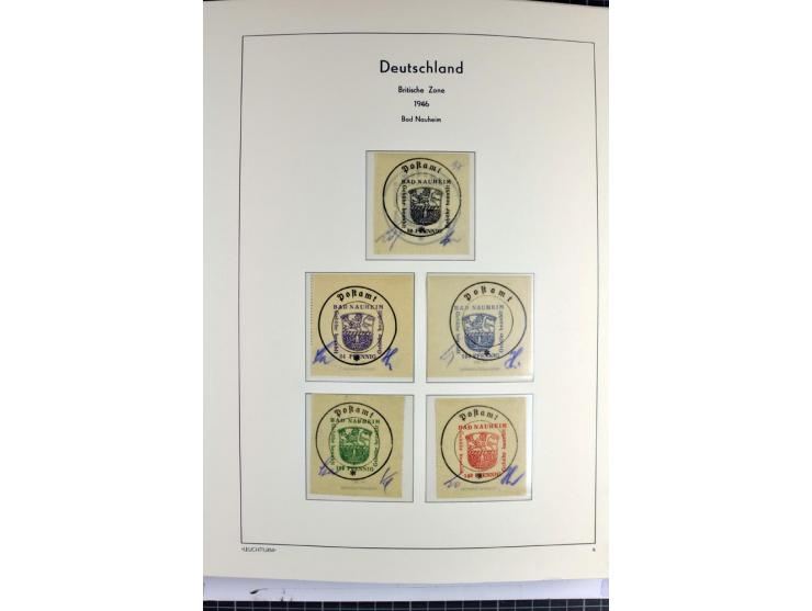 1945/46, Apolda bis Wurzen, umfangreiche, meist postfrische/ungebrauchte und gestempelte Sammlung mit vielen kompletten und b