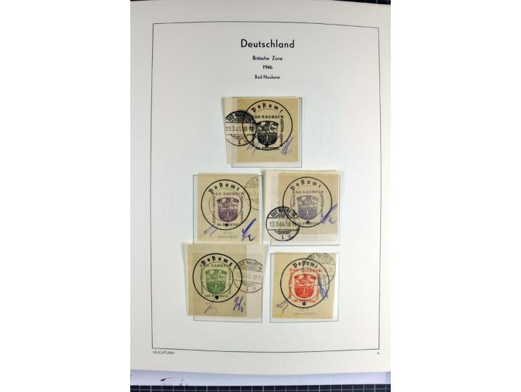1945/46, Apolda bis Wurzen, umfangreiche, meist postfrische/ungebrauchte und gestempelte Sammlung mit vielen kompletten und b