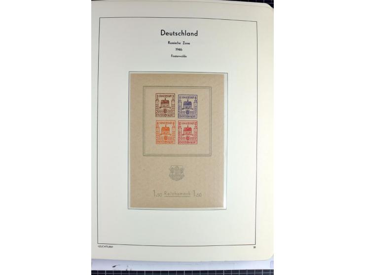 1945/46, Apolda bis Wurzen, umfangreiche, meist postfrische/ungebrauchte und gestempelte Sammlung mit vielen kompletten und b