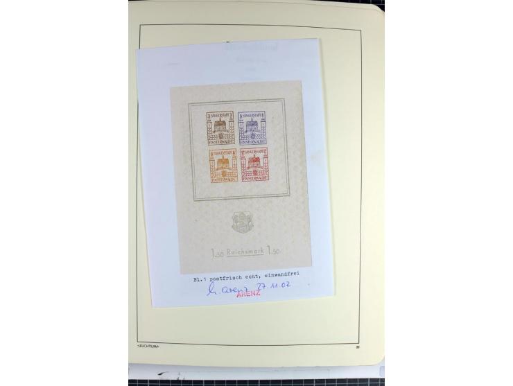 1945/46, Apolda bis Wurzen, umfangreiche, meist postfrische/ungebrauchte und gestempelte Sammlung mit vielen kompletten und b