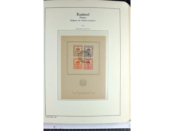 1945/46, Apolda bis Wurzen, umfangreiche, meist postfrische/ungebrauchte und gestempelte Sammlung mit vielen kompletten und b