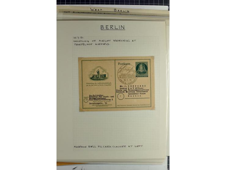 1948/1955, meist ungebrauchte Sammlung auf selbstgefertigten Albenblättern mit einigen besseren und kpl. Ausgaben, dabei auch