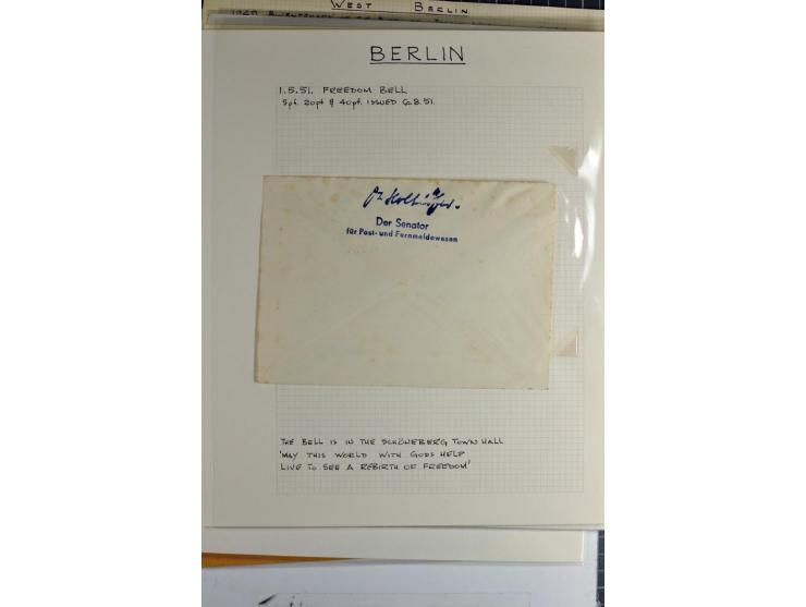 1948/1955, meist ungebrauchte Sammlung auf selbstgefertigten Albenblättern mit einigen besseren und kpl. Ausgaben, dabei auch