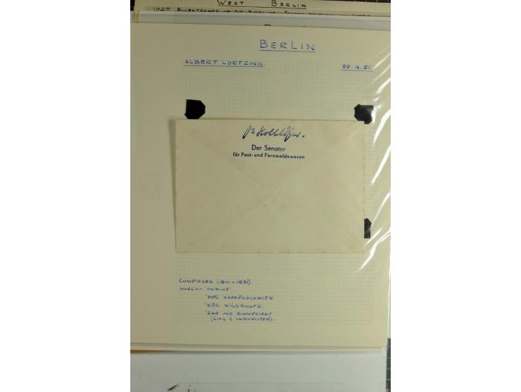 1948/1955, meist ungebrauchte Sammlung auf selbstgefertigten Albenblättern mit einigen besseren und kpl. Ausgaben, dabei auch